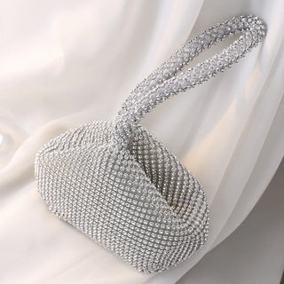 Exquisite Handcrafted Rhinestone Evening Bag: Elegant and Portable Banquet Clutch for Women